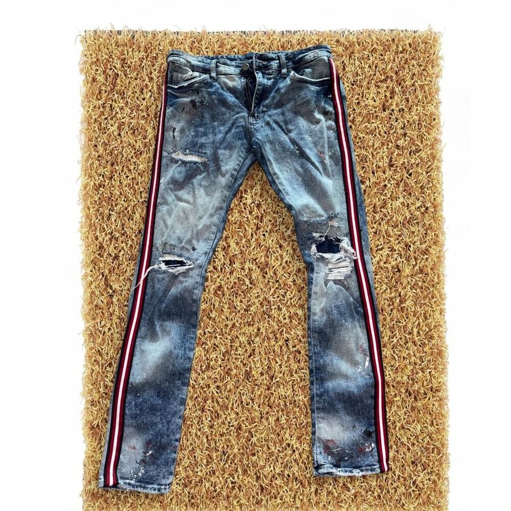 Jordan-craig Men's Blue and Navy Jeans